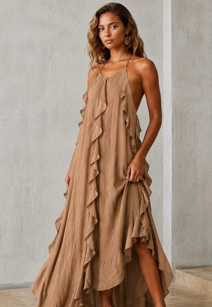 Ruffle Maxi Dress