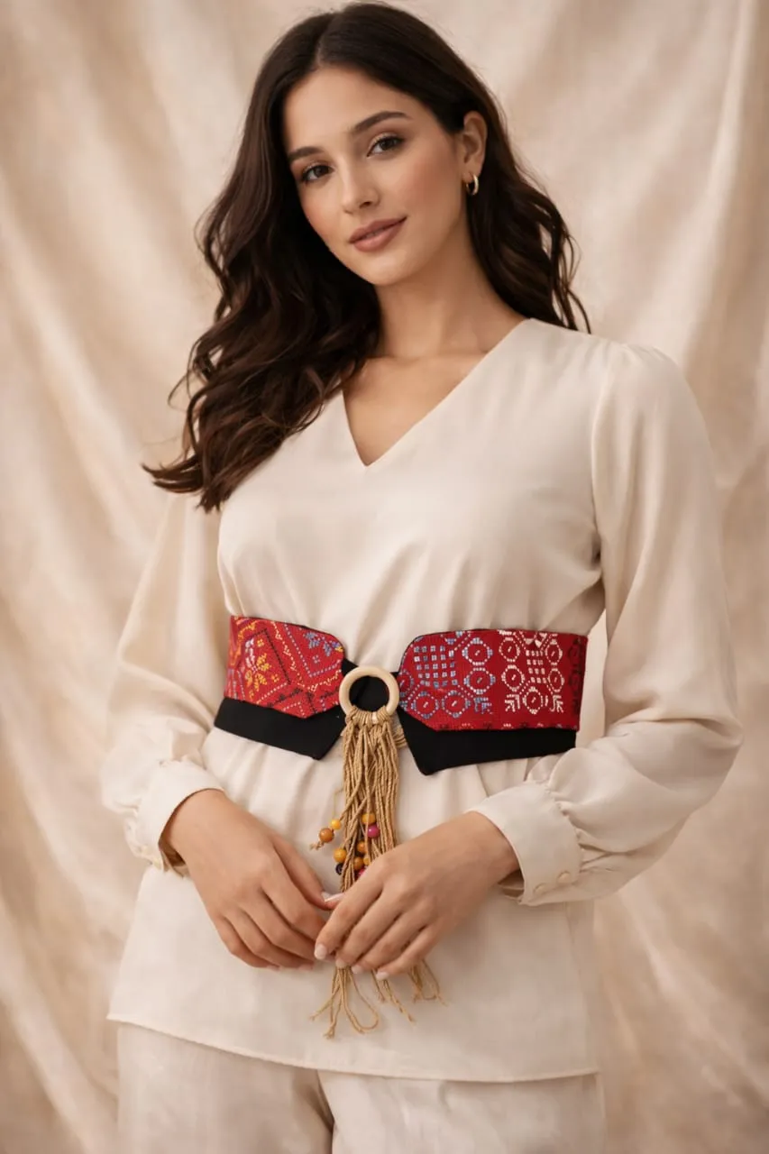 Folkloric Woven Waist Belt