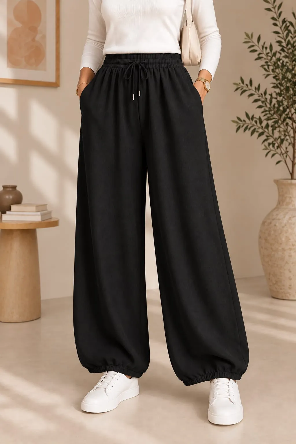 Linen Balloon Pants