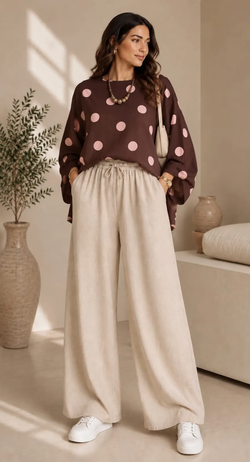 bolka dot blouse